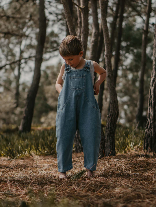 新品未使用 The Simple Folk デニム ダンガリー 18-24m The Simple Folk デニムダンガリー 18-24m