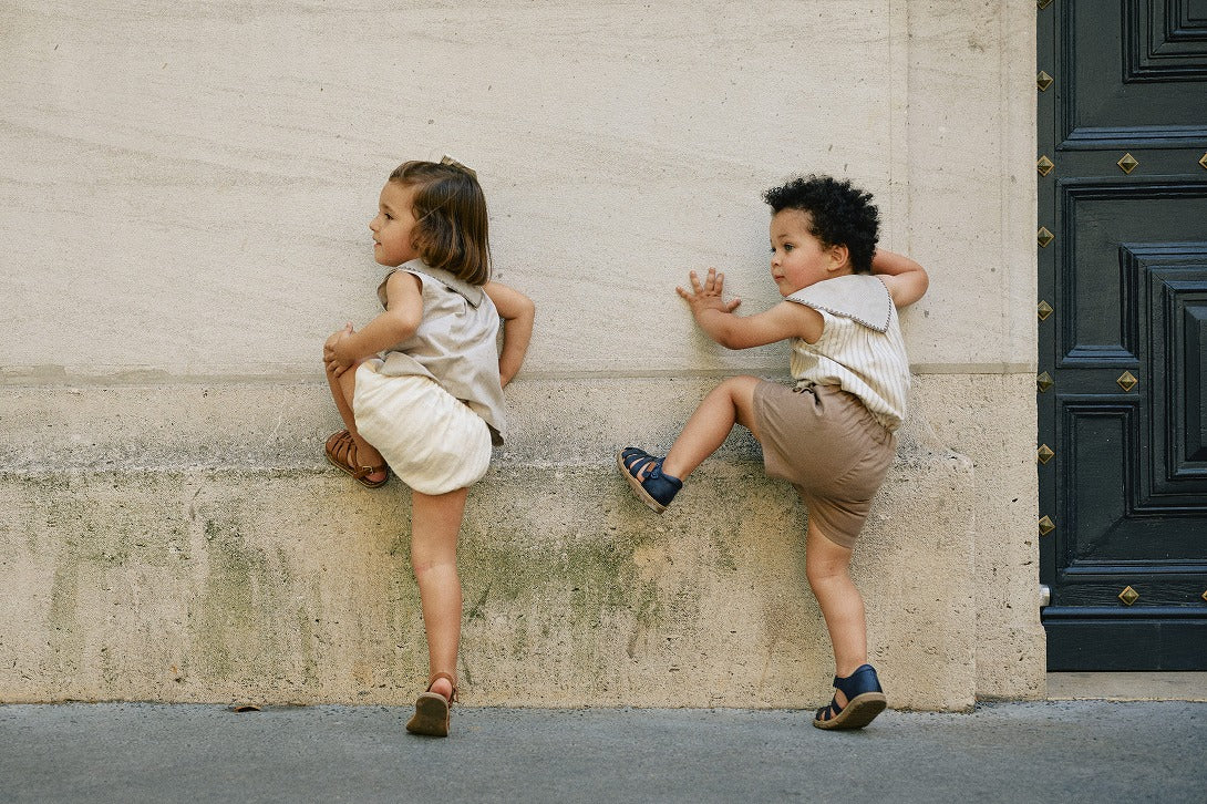 【Maison Marelle】Short SUFFREN brown ショーツ 18m,24m,3y  | Coucoubebe/ククベベ
