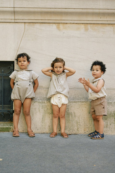 【Maison Marelle】Short SUFFREN brown ショーツ 18m,24m,3y（Sub Image-14） | Coucoubebe/ククベベ