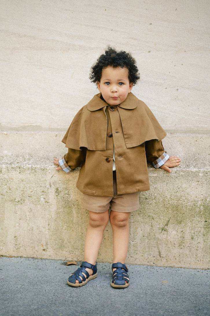 【Maison Marelle】Short SUFFREN brown ショーツ 18m,24m,3y  | Coucoubebe/ククベベ
