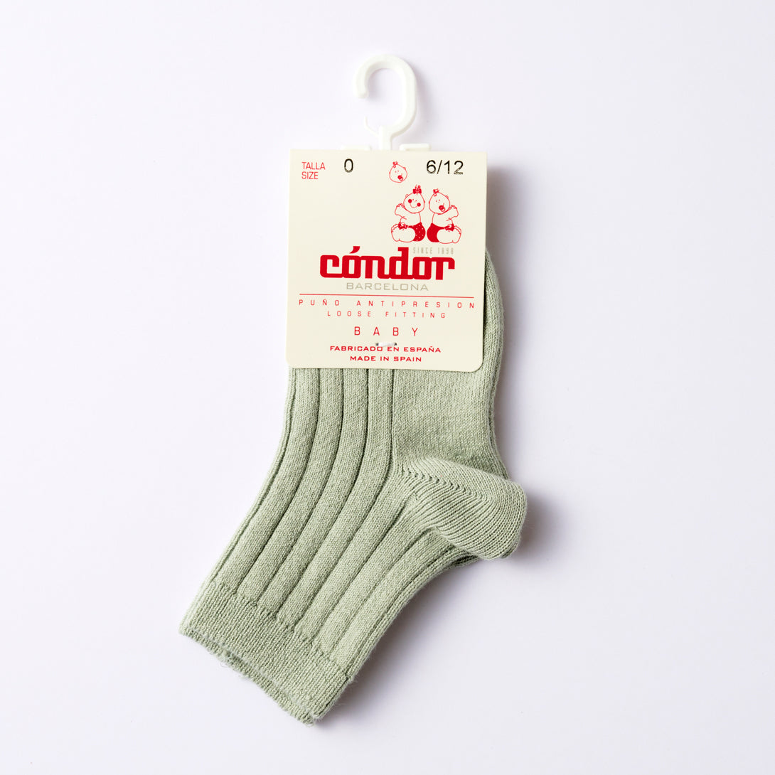 【cóndor】Basic rib short socks　リブショートソックス　Mostaza,Canela,Verde Botella  | Coucoubebe/ククベベ