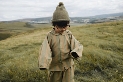 【organic zoo】Woodland Stripes Lodge Shirt シャツ 6-12M,1-2Y,2-3Y,3-4Y,4-5Y（Sub Image-17） | Coucoubebe/ククベベ