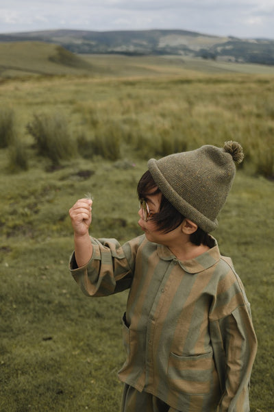 【organic zoo】Woodland Stripes Lodge Shirt シャツ 6-12M,1-2Y,2-3Y,3-4Y,4-5Y（Sub Image-14） | Coucoubebe/ククベベ