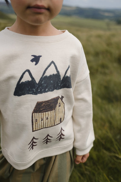 【organic zoo】Cabin Adventure Sweatshirt Undyed スウェット 6-12M,1-2Y,2-3Y,3-4Y,4-5Y（Sub Image-13） | Coucoubebe/ククベベ