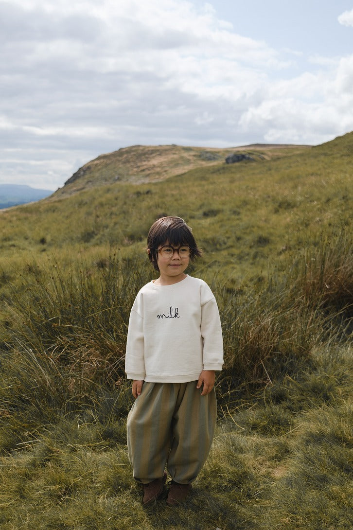 【organic zoo】Milk Sweatshirt Undyed スウェット 3-6M,6-12M,1-2Y,2-3Y,3-4Y  | Coucoubebe/ククベベ