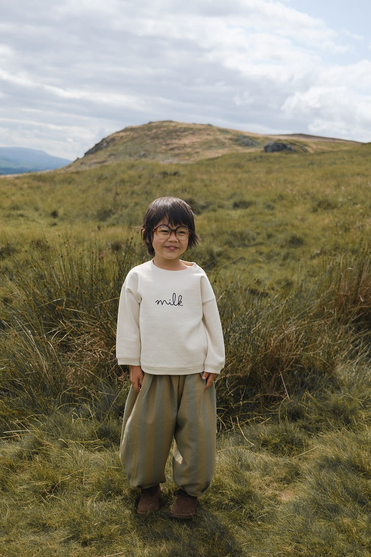 【organic zoo】Milk Sweatshirt Undyed スウェット 3-6M,6-12M,1-2Y,2-3Y,3-4Y  | Coucoubebe/ククベベ