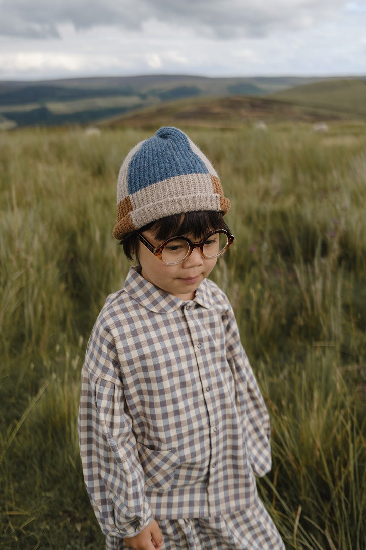 【organic zoo】Shoreline Gingham Lodge Shirt シャツ 6-12M,1-2Y,2-3Y,3-4Y,4-5Y  | Coucoubebe/ククベベ