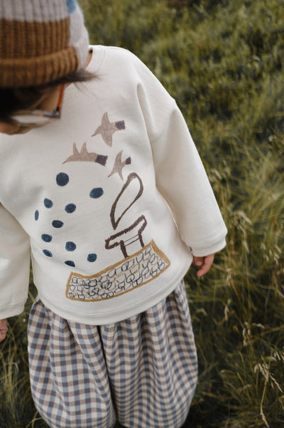 【organic zoo】Rooftop Gathering Sweatshirt Undyed スウェット 6-12M,1-2Y,2-3Y,3-4Y,4-5Y（Sub Image-8） | Coucoubebe/ククベベ
