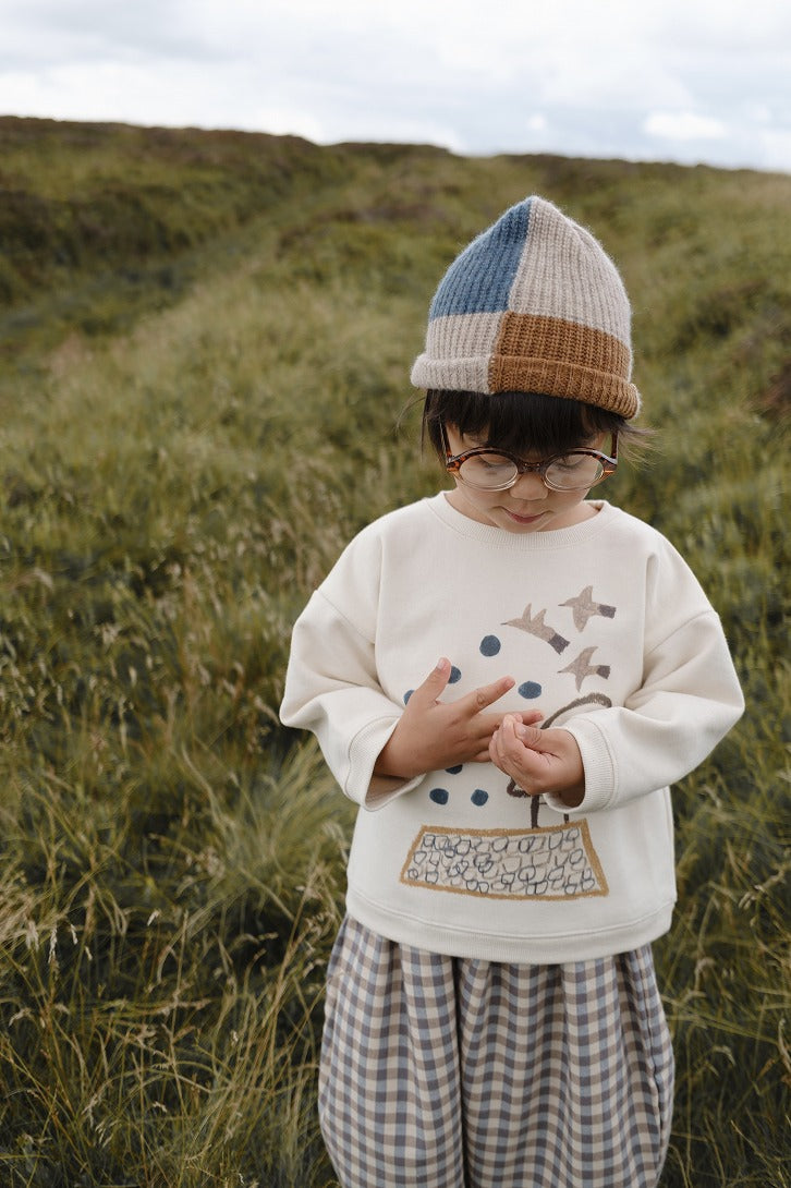 【organic zoo】Rooftop Gathering Sweatshirt Undyed スウェット 6-12M,1-2Y,2-3Y,3-4Y,4-5Y  | Coucoubebe/ククベベ