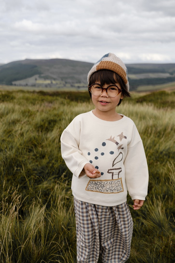 【organic zoo】Rooftop Gathering Sweatshirt Undyed スウェット 6-12M,1-2Y,2-3Y,3-4Y,4-5Y  | Coucoubebe/ククベベ