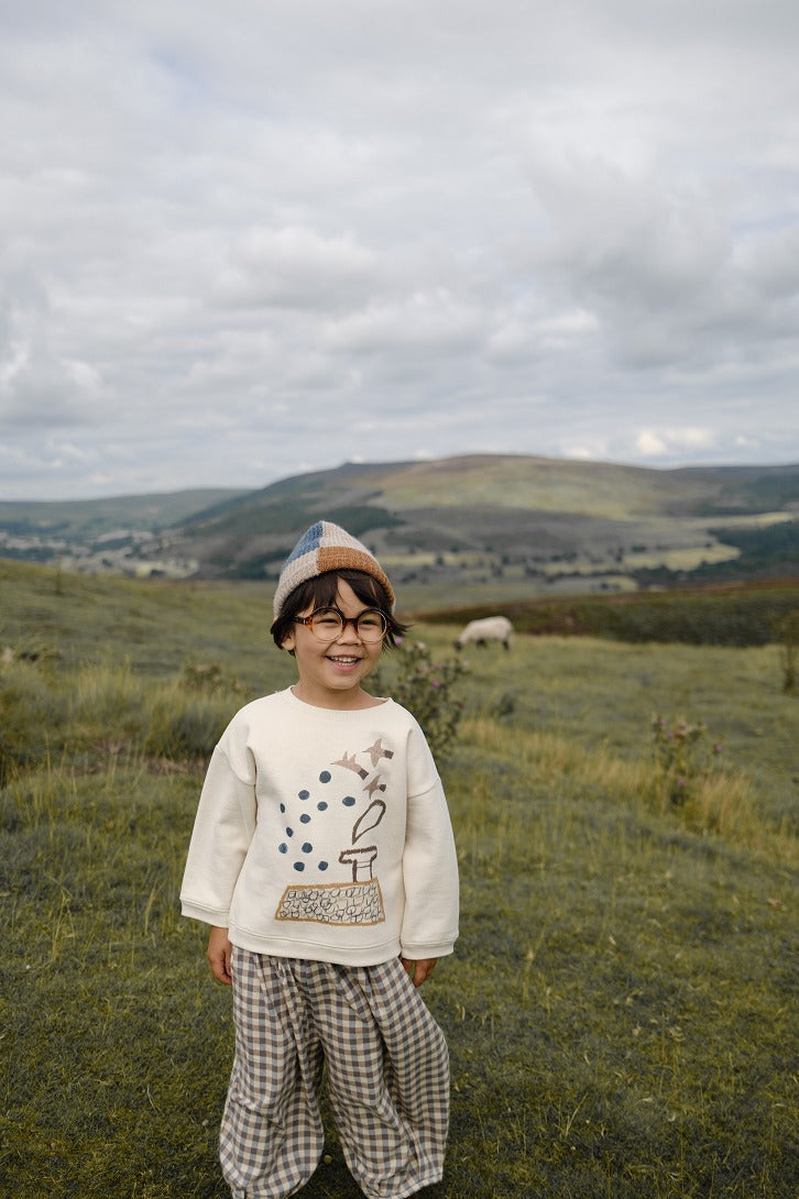 【organic zoo】Rooftop Gathering Sweatshirt Undyed スウェット 6-12M,1-2Y,2-3Y,3-4Y,4-5Y  | Coucoubebe/ククベベ