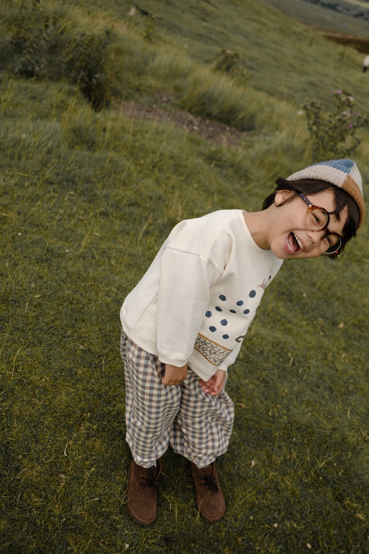 【organic zoo】Rooftop Gathering Sweatshirt Undyed スウェット 6-12M,1-2Y,2-3Y,3-4Y,4-5Y  | Coucoubebe/ククベベ