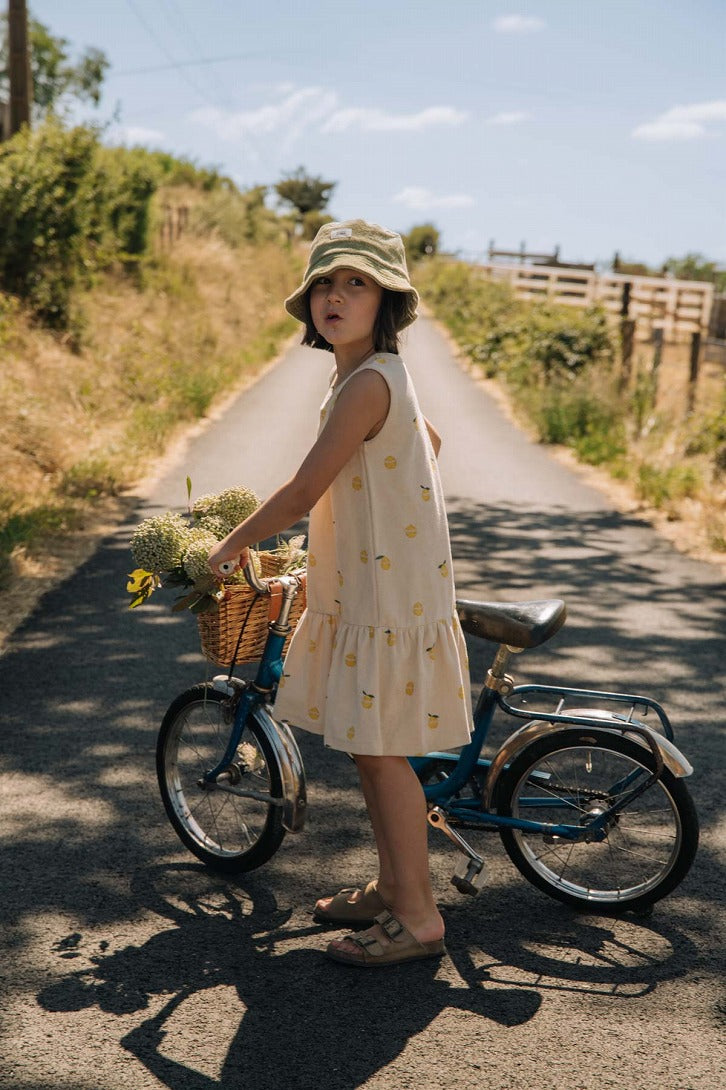 STUDIO BOHEME】【40%OFF】DRESS PLAYA SAND/LEMON ワンピース 18m,24m