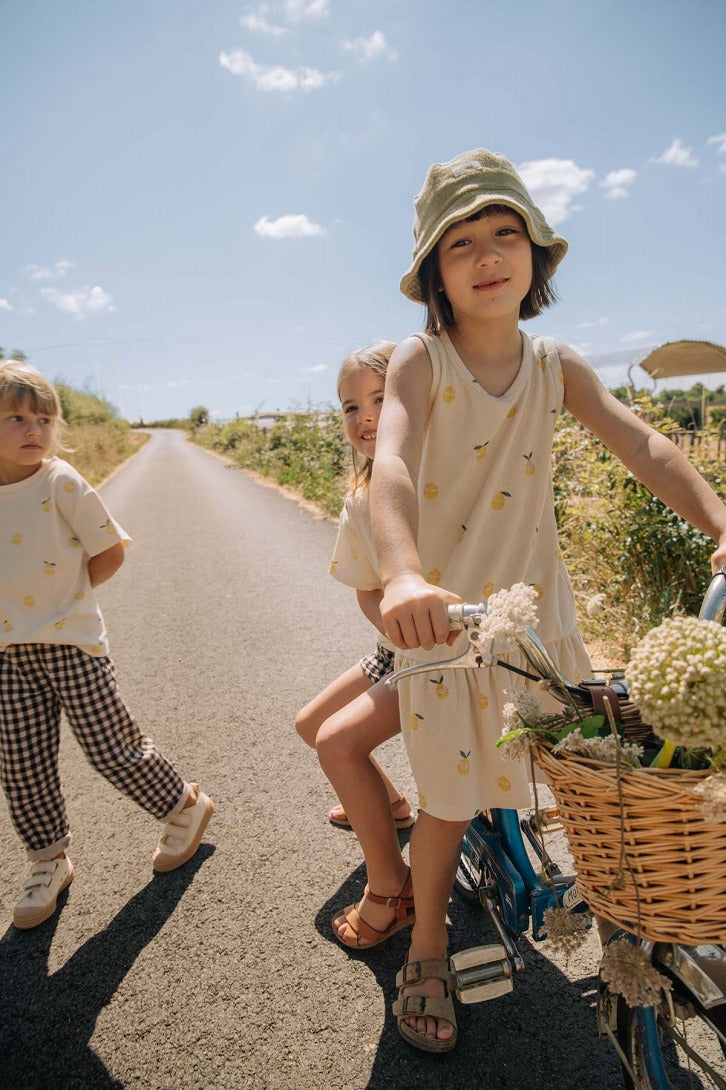 STUDIO BOHEME】【30%OFF】DRESS PLAYA SAND/LEMON ワンピース 18m,24m