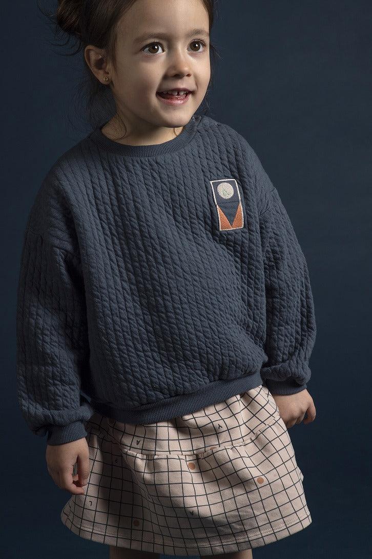 【babyclic】Sweatshirts Quilted Night blue スウェット 18m,24m,4y  | Coucoubebe/ククベベ