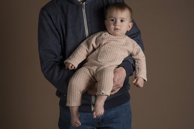 【babyclic】Onepieces Quilted nude ロンパース 9m,12m（Sub Image-3） | Coucoubebe/ククベベ