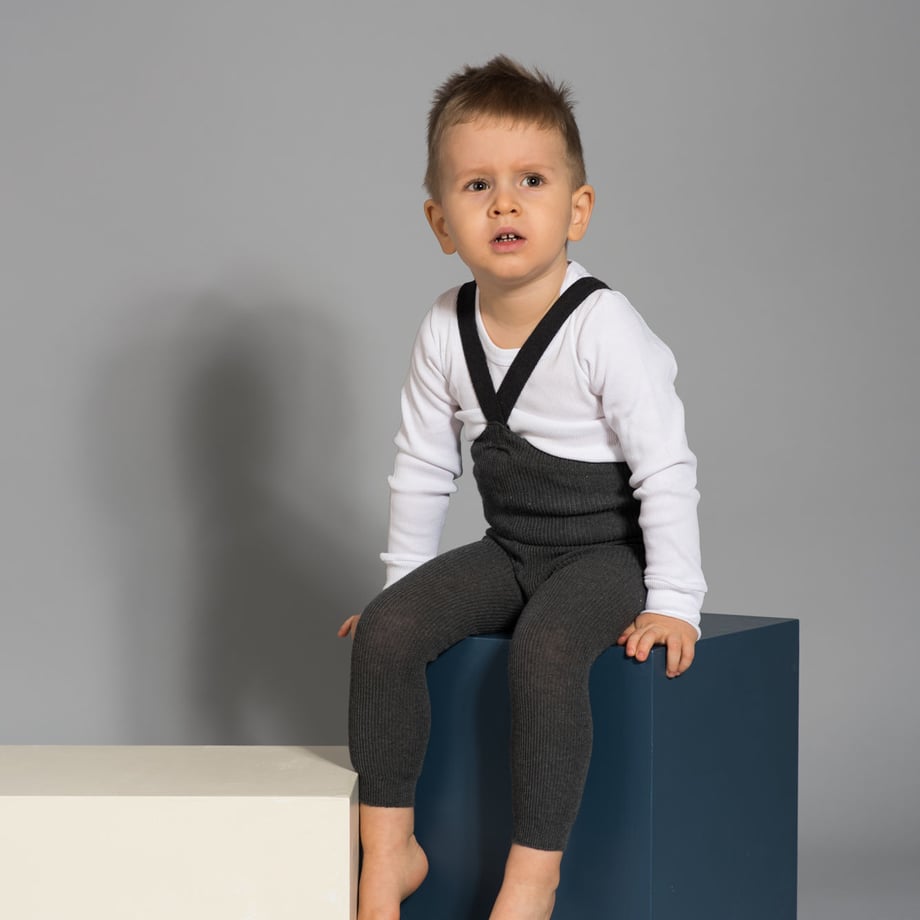 【SILLY Silas】Footless Collection Dark Grey Blend レギンス 6-12m,1-2y,2-3y  | Coucoubebe/ククベベ