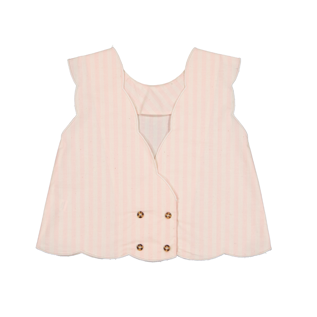 【LOIR Paris】TOP DUNE Pink stripes タンクトップ 36m,4Y  | Coucoubebe/ククベベ