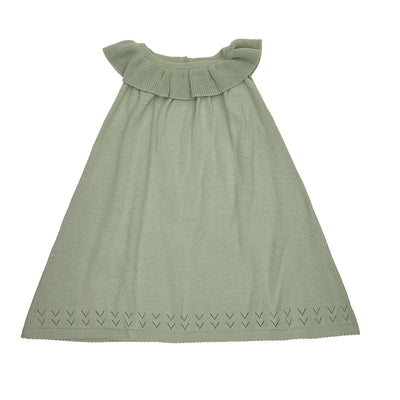 【AS WE GROW】【30%OFF】ELISE DRESS MINT　フリルニットワンピース　18-36m,3-5y,6-8Y（Sub Image-2） | Coucoubebe/ククベベ
