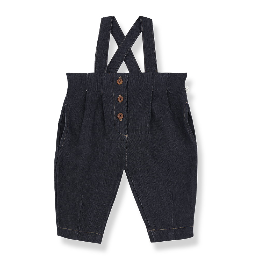 【1＋in the family】ELKE overall dark blue オーバーオール 18m,24m,36m  | Coucoubebe/ククベベ