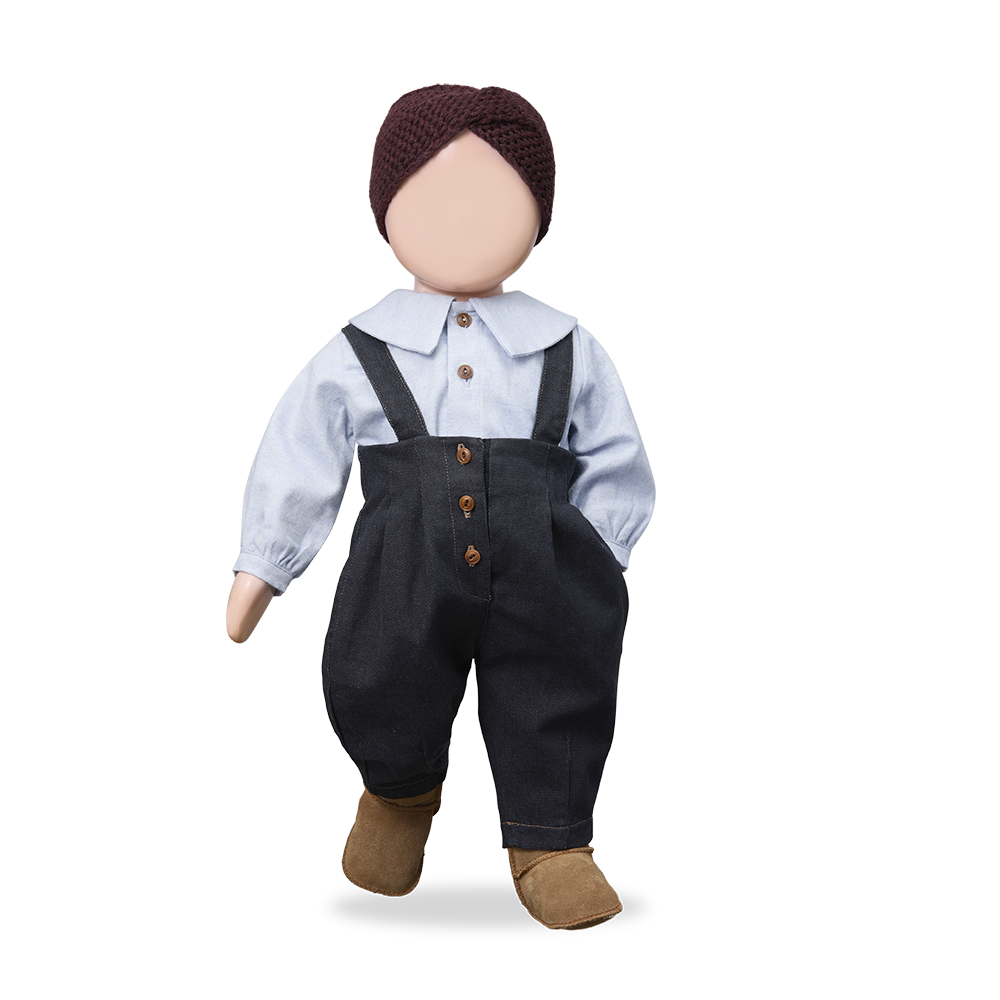 【1＋in the family】ELKE overall dark blue オーバーオール 18m,24m,36m  | Coucoubebe/ククベベ