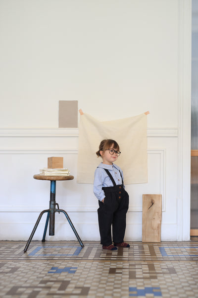 【1＋in the family】ELKE overall dark blue オーバーオール 18m,24m,36m（Sub Image-4） | Coucoubebe/ククベベ