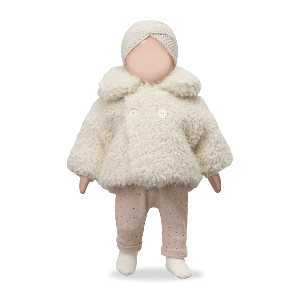 【1＋in the family】EMILIA coat ecru コート 12ｍ,18m,24m  | Coucoubebe/ククベベ