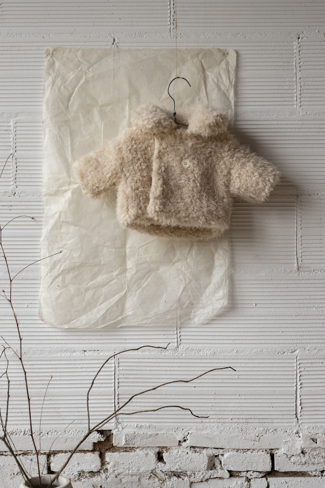 【1＋in the family】EMILIA coat ecru コート 12ｍ,18m,24m  | Coucoubebe/ククベベ