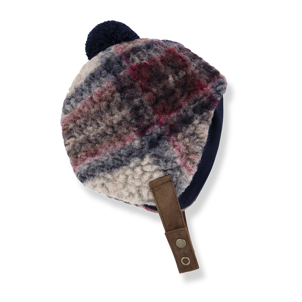 【1＋in the family】ERIK beanie dark-blue 帽子 T3,T4  | Coucoubebe/ククベベ