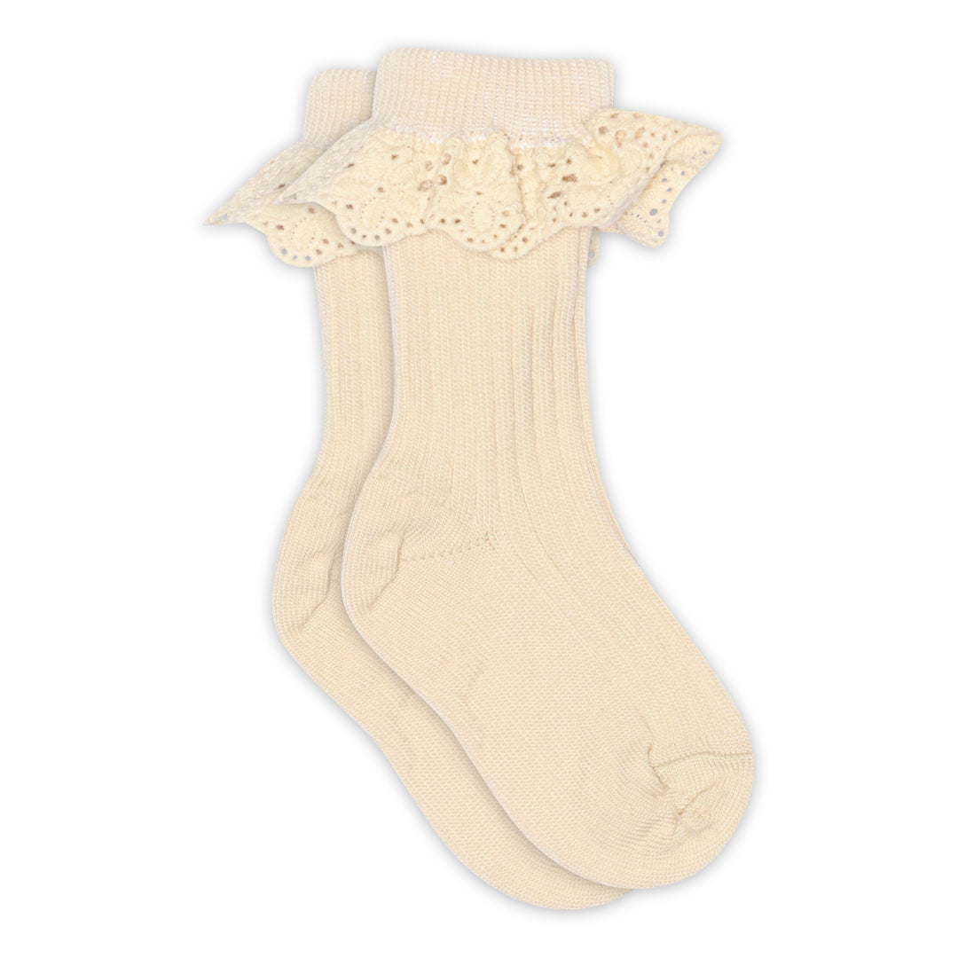 【MP denmark】Lea socks-lace Ecru 靴下 19/21,25/28  | Coucoubebe/ククベベ