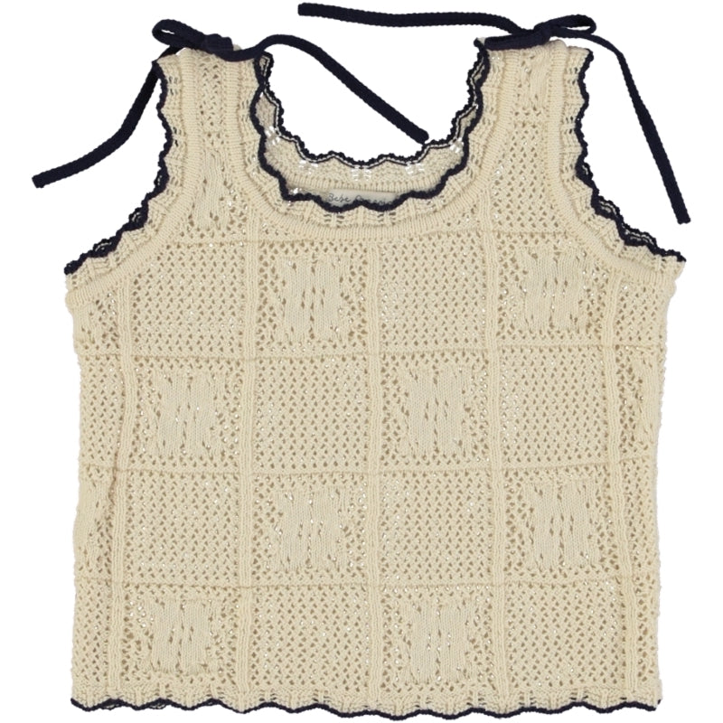 Bebe Organic】Elina Top Natural Lace Kit タンクトップ 2Y,3Y,4Y