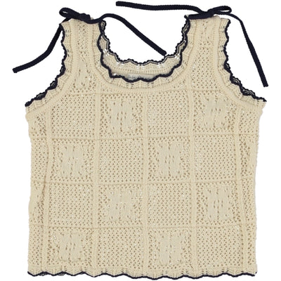 Bebe Organic】Elina Top Natural Lace Kit タンクトップ 2Y,3Y,4Y