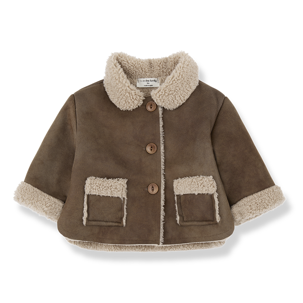 【1＋in the family】FILIPPA collar jacket brown ジャケット 18m,24m,36m,48m  | Coucoubebe/ククベベ