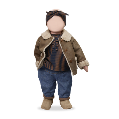 【1＋in the family】FILIPPA collar jacket brown ジャケット 18m,24m,36m,48m（Sub Image-2） | Coucoubebe/ククベベ