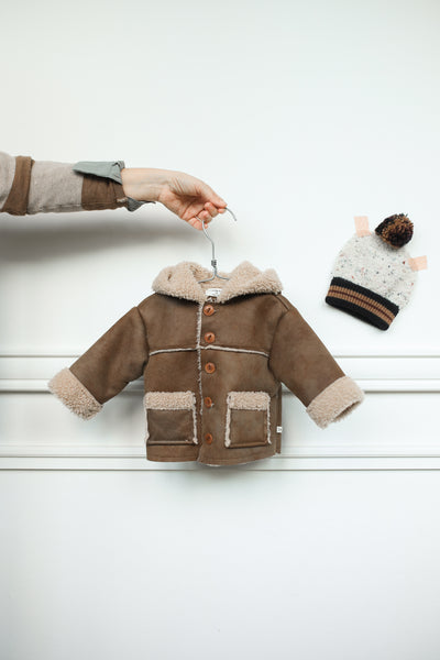 【1＋in the family】FILIPPA collar jacket brown ジャケット 18m,24m,36m,48m（Sub Image-4） | Coucoubebe/ククベベ