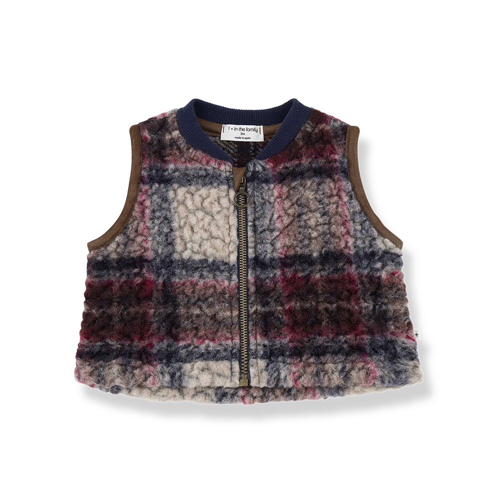 【1＋in the family】FINN vest dark-blue ベスト 12m,18m,24m,36m  | Coucoubebe/ククベベ