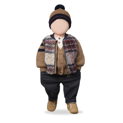 【1＋in the family】FINN vest dark-blue ベスト 12m,18m,24m,36m（Sub Image-2） | Coucoubebe/ククベベ