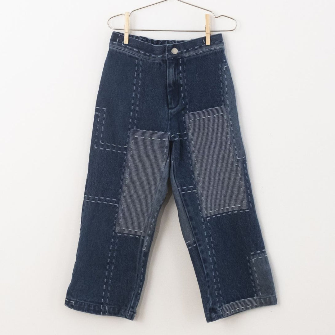 FISH & KIDS パッチワークパンツ　2-3y FISH&KIDS - DENIM PATCHWORK PANTS – treats and room