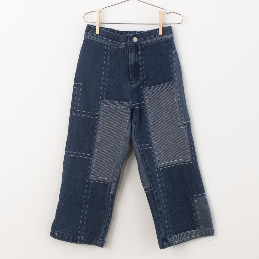 【FISH&KIDS】DENIM PATCHWORK PANTS DENIM パンツ 2-3y,4-5y  | Coucoubebe/ククベベ