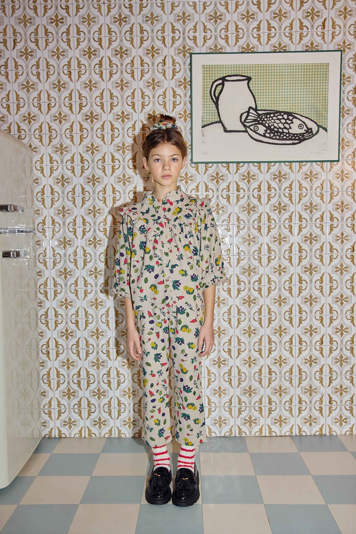 【FISH&KIDS】FARM BLOUSE BEIGE ブラウス 2-3y,4-5y  | Coucoubebe/ククベベ