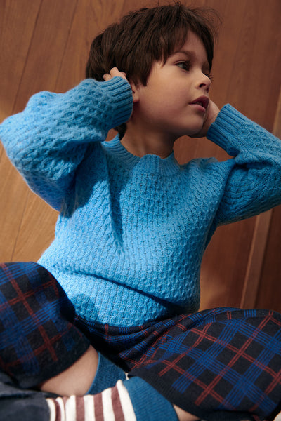 【FUB】【40%OFF】CLASSIC STRIPED SOCKS pond blue/clay 靴下 19-21,22-24,25-28（Sub Image-2） | Coucoubebe/ククベベ