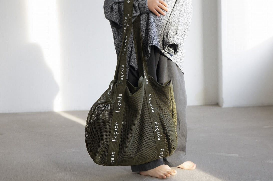 【Façade】Tote Bag Moss green トートバッグ  | Coucoubebe/ククベベ