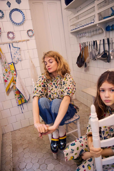 【FISH&KIDS】FARM BLOUSE BEIGE ブラウス 2-3y,4-5y（Sub Image-3） | Coucoubebe/ククベベ