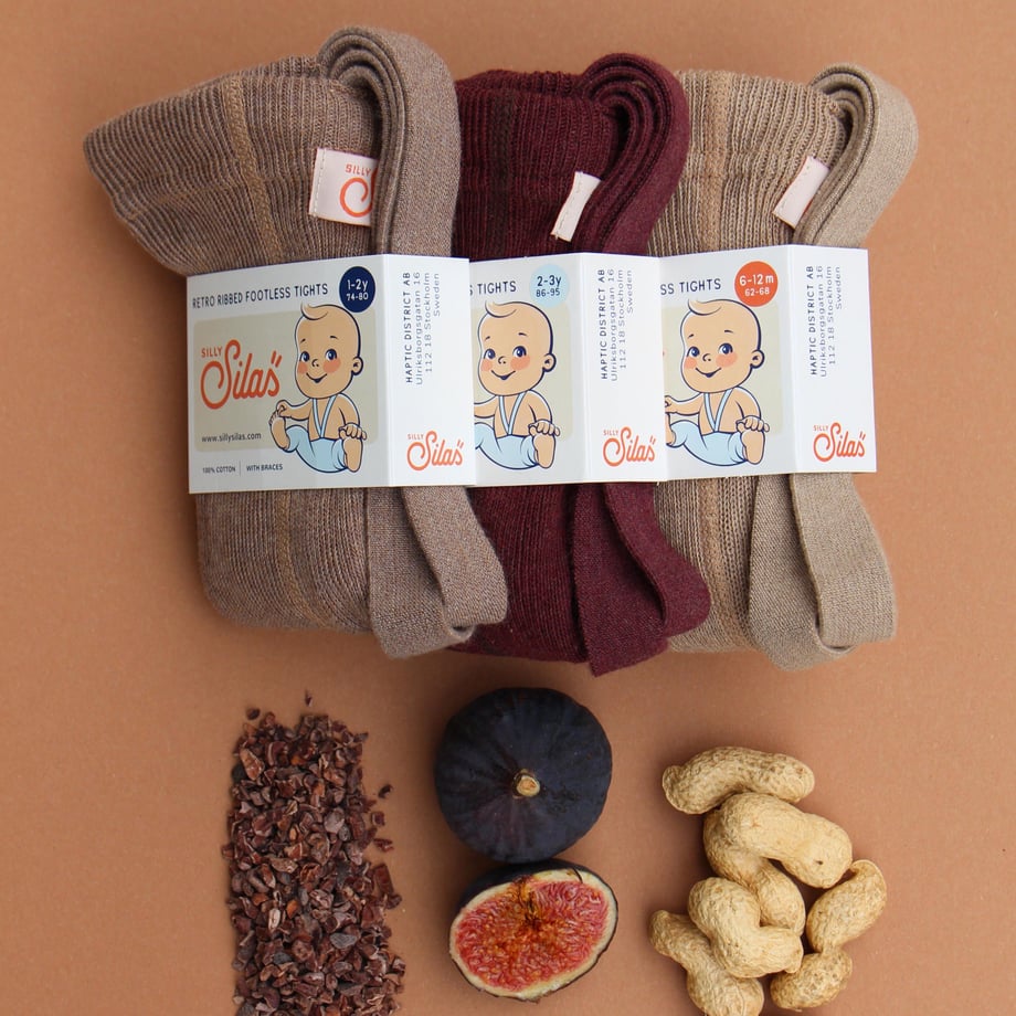 【SILLY Silas】Footless Collection Cocoa Blend レギンス 6-12m,1-2y,2-3y  | Coucoubebe/ククベベ