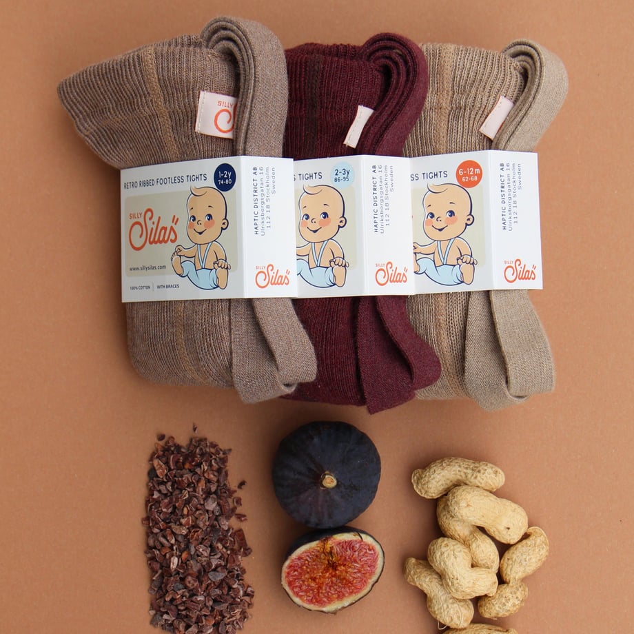 【SILLY Silas】Footless Collection Peanut Blend レギンス 6-12m,1-2y,2-3y  | Coucoubebe/ククベベ