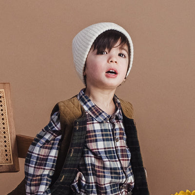 【LOIR Paris】【予約販売】Veste GABRIEL BISCUIT QUILTEDVELVET ベスト 36m,4Y（Sub Image-4） | Coucoubebe/ククベベ
