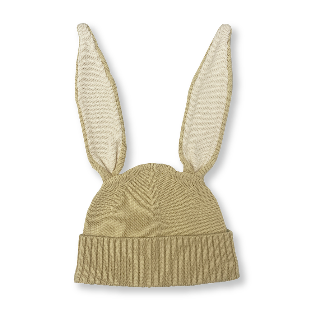 【GROWN】【30%OFF】 Organic Bunny Beanie Pistachio ニット帽 0-3m,3-9m,9m-2y  | Coucoubebe/ククベベ