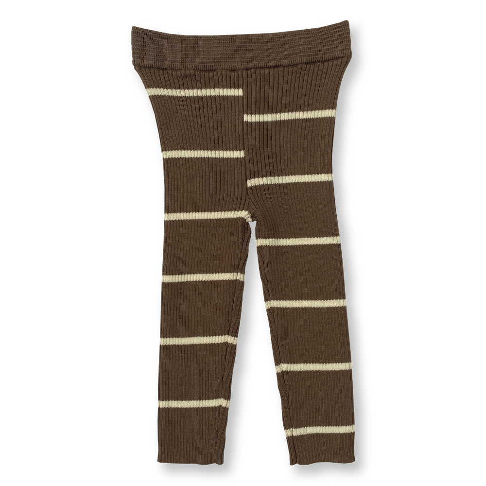 【GROWN】【30%OFF】Asymmetrical Stripe Leggings Clay レギンス 0-3m,12-18m,18-24m,2-3y  | Coucoubebe/ククベベ