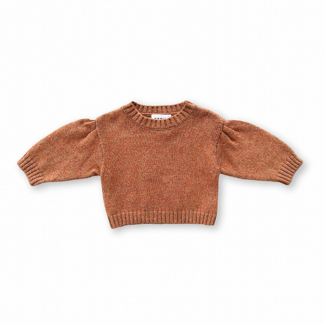 【GROWN】Fleck Yarn Pull Over Tawny ニット 12-18m,18-24m  | Coucoubebe/ククベベ