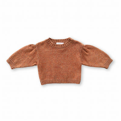 【GROWN】Fleck Yarn Pull Over Tawny ニット 12-18m,18-24m（Sub Image-1） | Coucoubebe/ククベベ